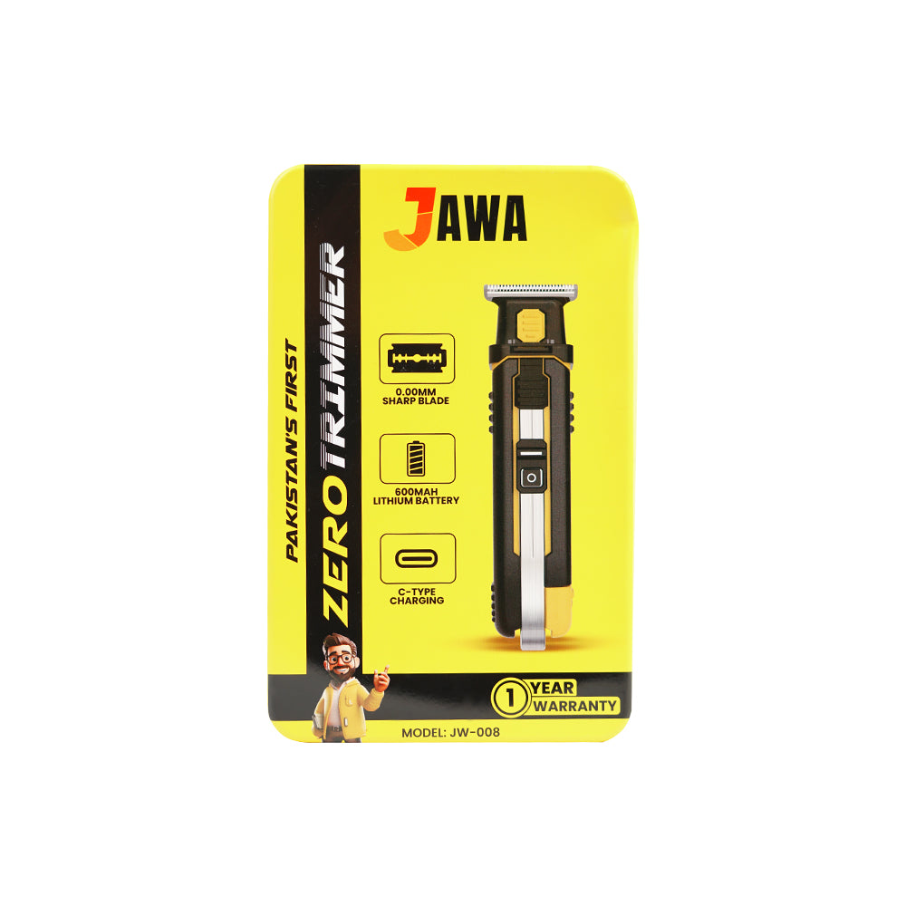 Jawa JW-008 Zero Trim Lithium Battery Trimmer | Pakistan's First 0.00mm Precision Trimmer