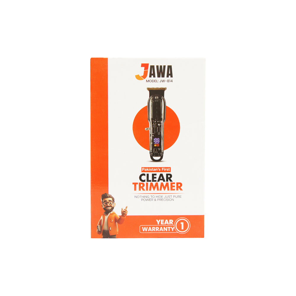 Jawa JW-814 Clear Trimmer | Pakistan's First Transparent Design Trimmer | Pure Power & Precision