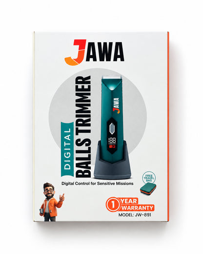 Jawa JW-891 Premium Balls & Body Hair Trimmer | Balls Trimmer | Under Leg & Arm Private Area Trimmer | Face Trimmer