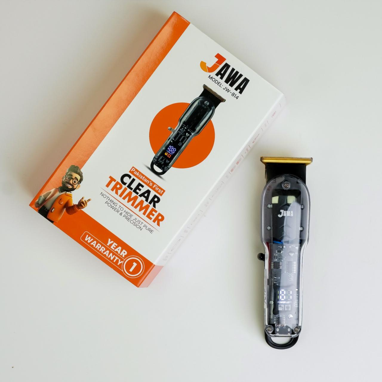 Jawa JW-814 Clear Trimmer | Pakistan's First Transparent Design Trimmer | Pure Power & Precision
