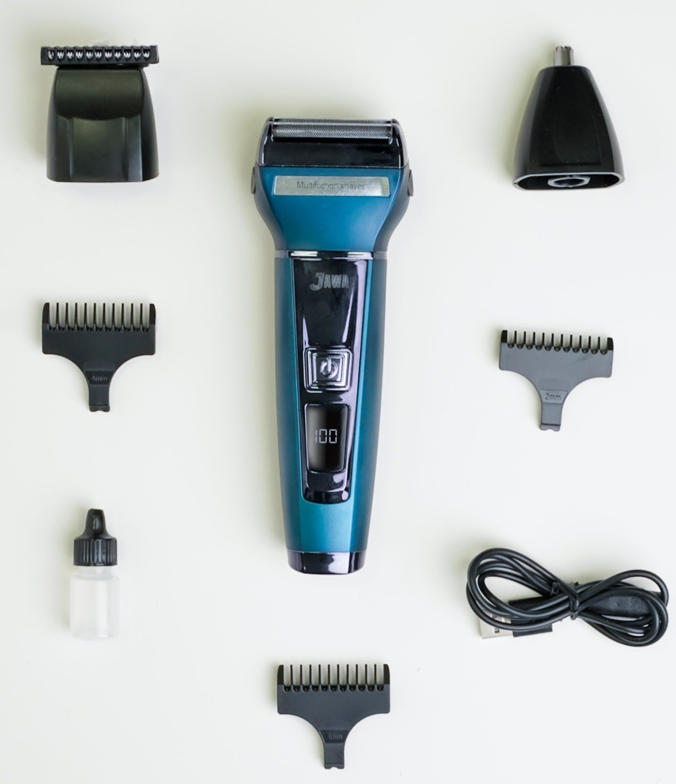 Jawa JW-812 3-in-1 Digital Grooming Kit | Multi-Function Trimmer | Precision Shaver & Detailer