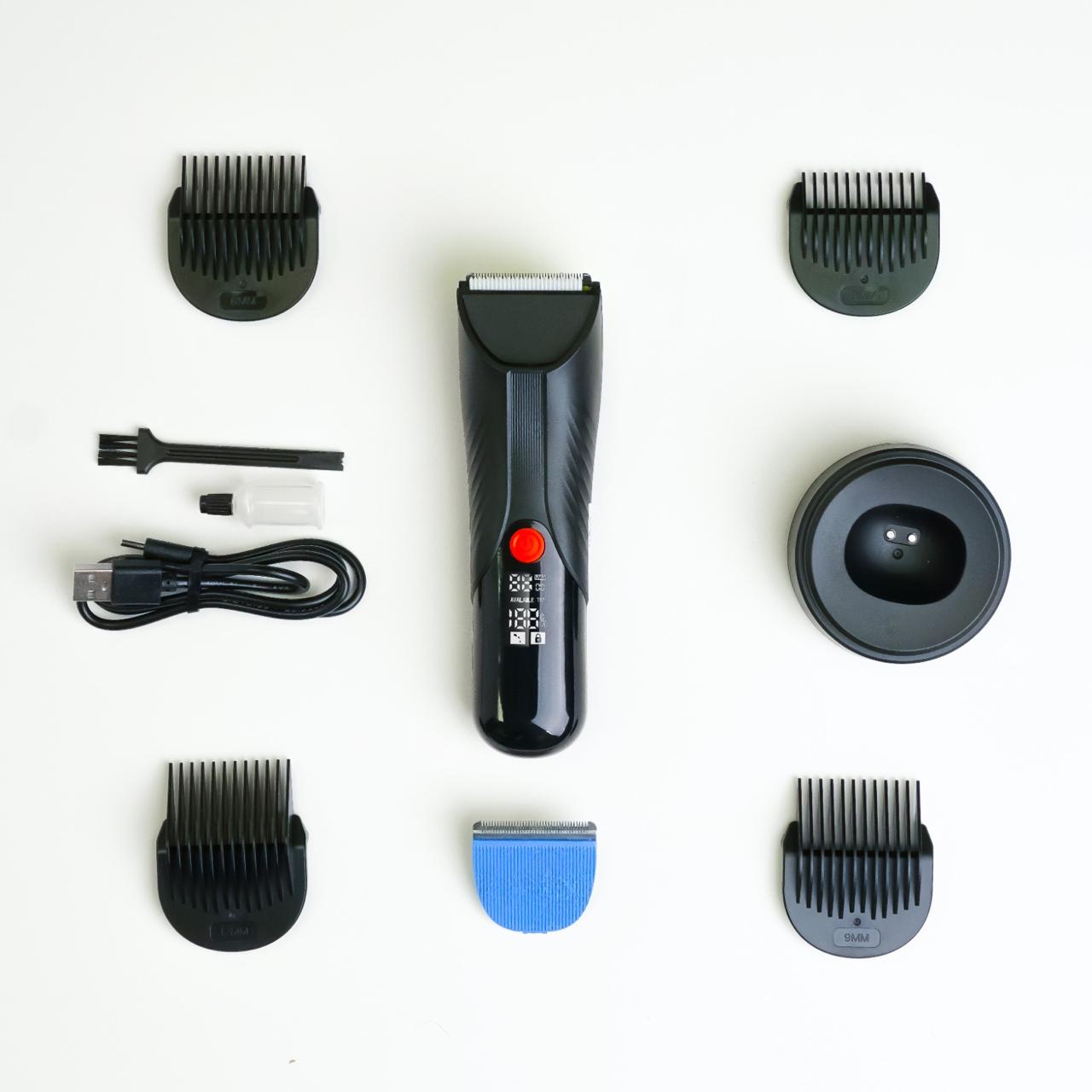 JAWA RGB Balls Trimmer JW-899 – 2-in-1 Beard & Body Trimmer with Digital Display | Balls Trimmer | Under Leg & Arm Private Part Trimmer | Face Trimmer | Washable