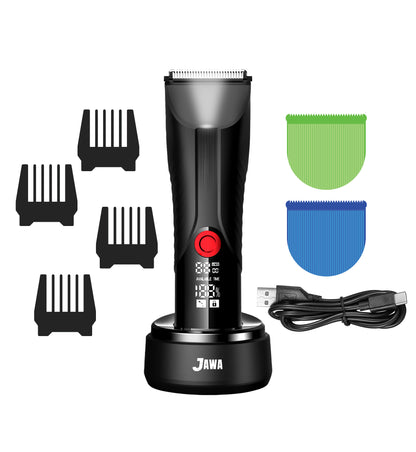 JAWA RGB Balls Trimmer JW-899 – 2-in-1 Beard & Body Trimmer with Digital Display | Balls Trimmer | Under Leg & Arm Private Part Trimmer | Face Trimmer | Washable